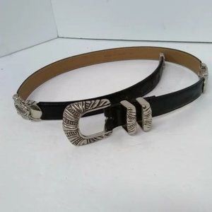 Womens Belt Black Leather